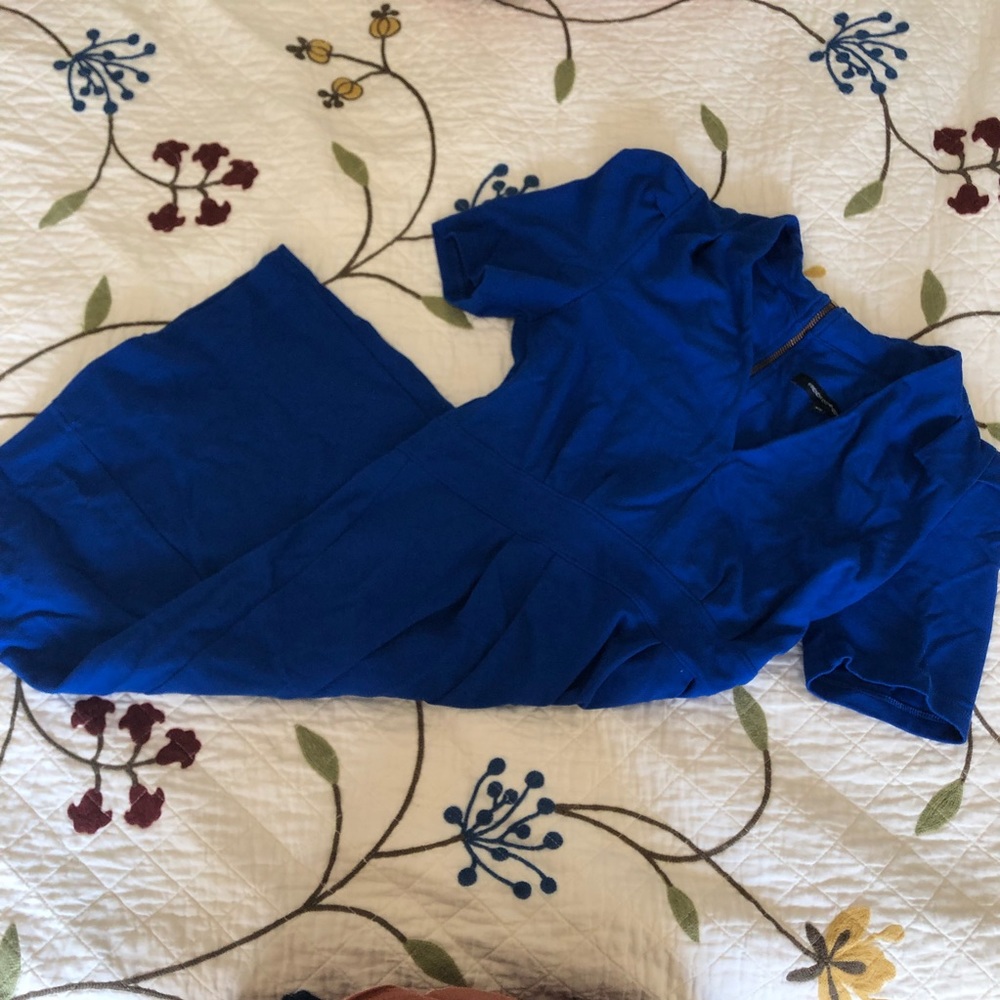 vintage French Connection blue a-line dress